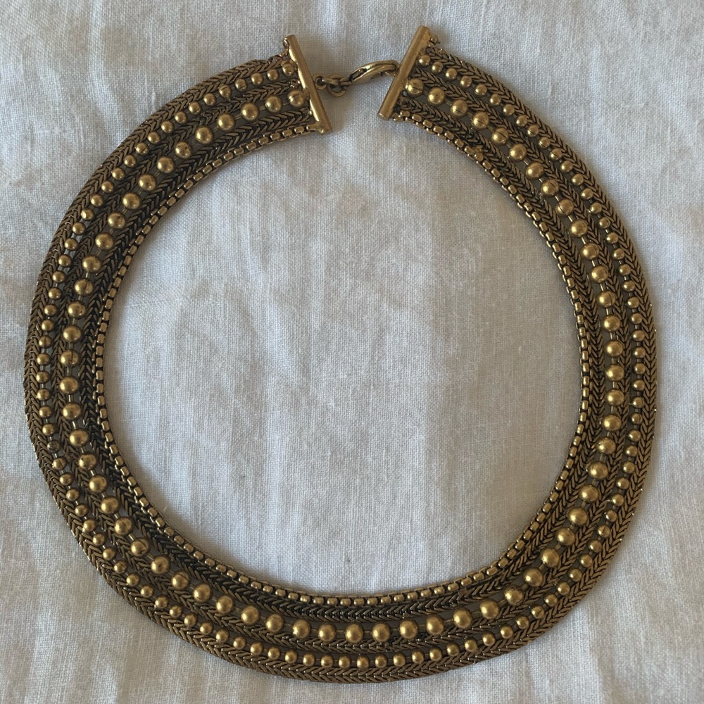 Gold colored choker